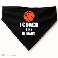 I Coach Tiny Humans Basketball USA-Made Doggie Bandana thumb 0
