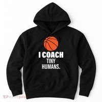 I Coach Tiny Humans Basketball Hoodie thumb 0