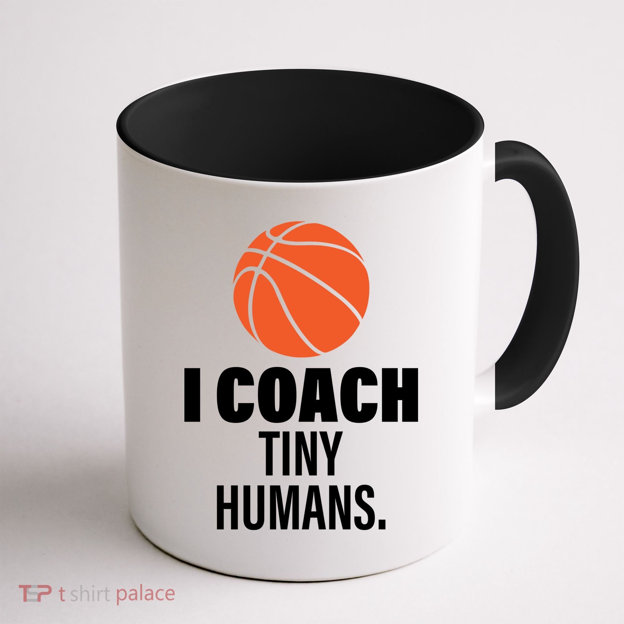 I Coach Tiny Humans Basketball Coffee Mug
