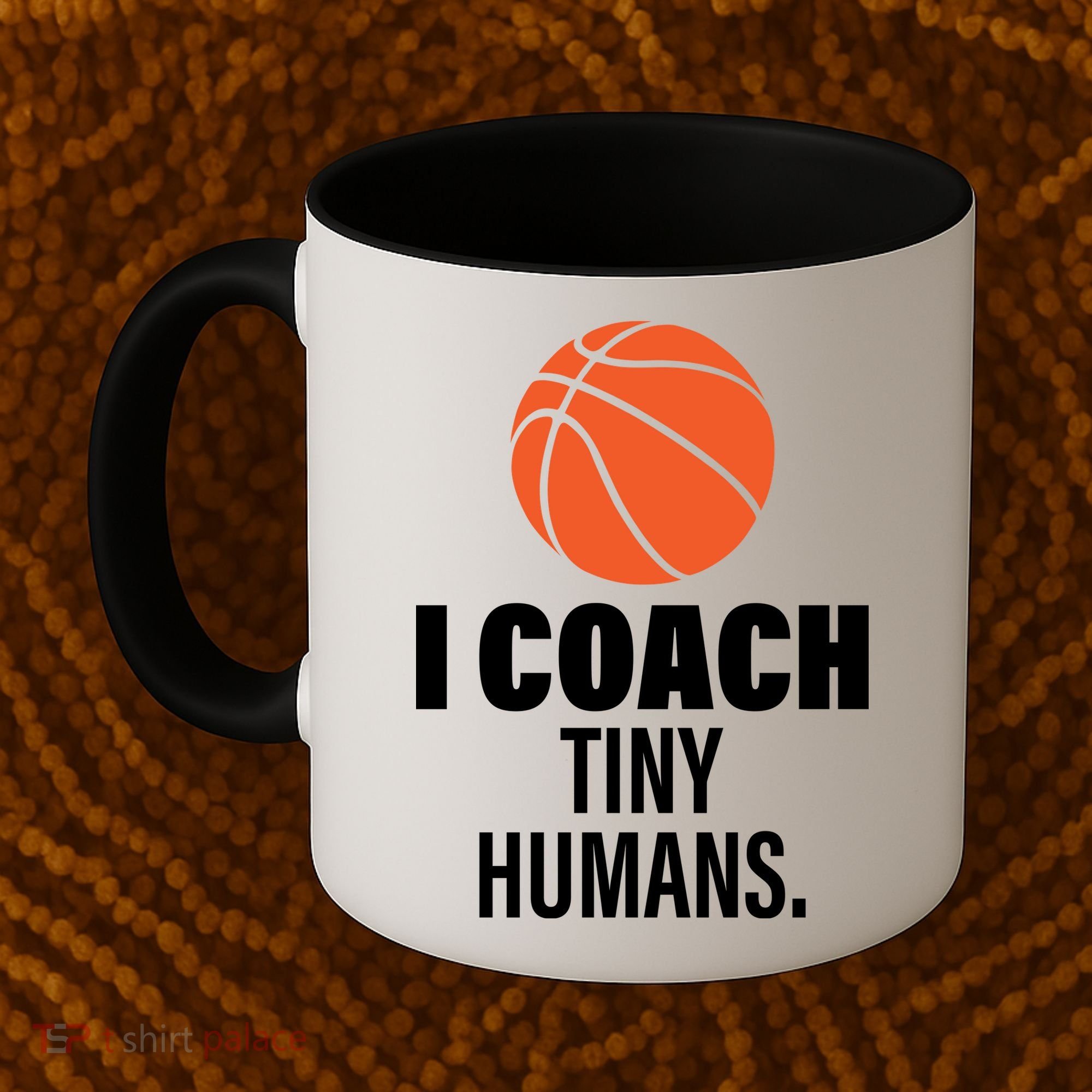 I Coach Tiny Humans Basketball Coffee Mug