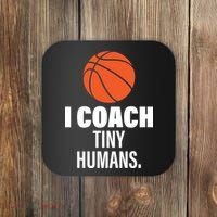 I Coach Tiny Humans Basketball Coaster thumb 0