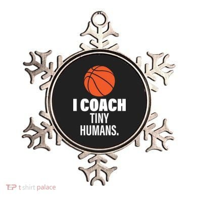 I Coach Tiny Humans Basketball Ornament