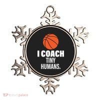 I Coach Tiny Humans Basketball Ornament thumb 0