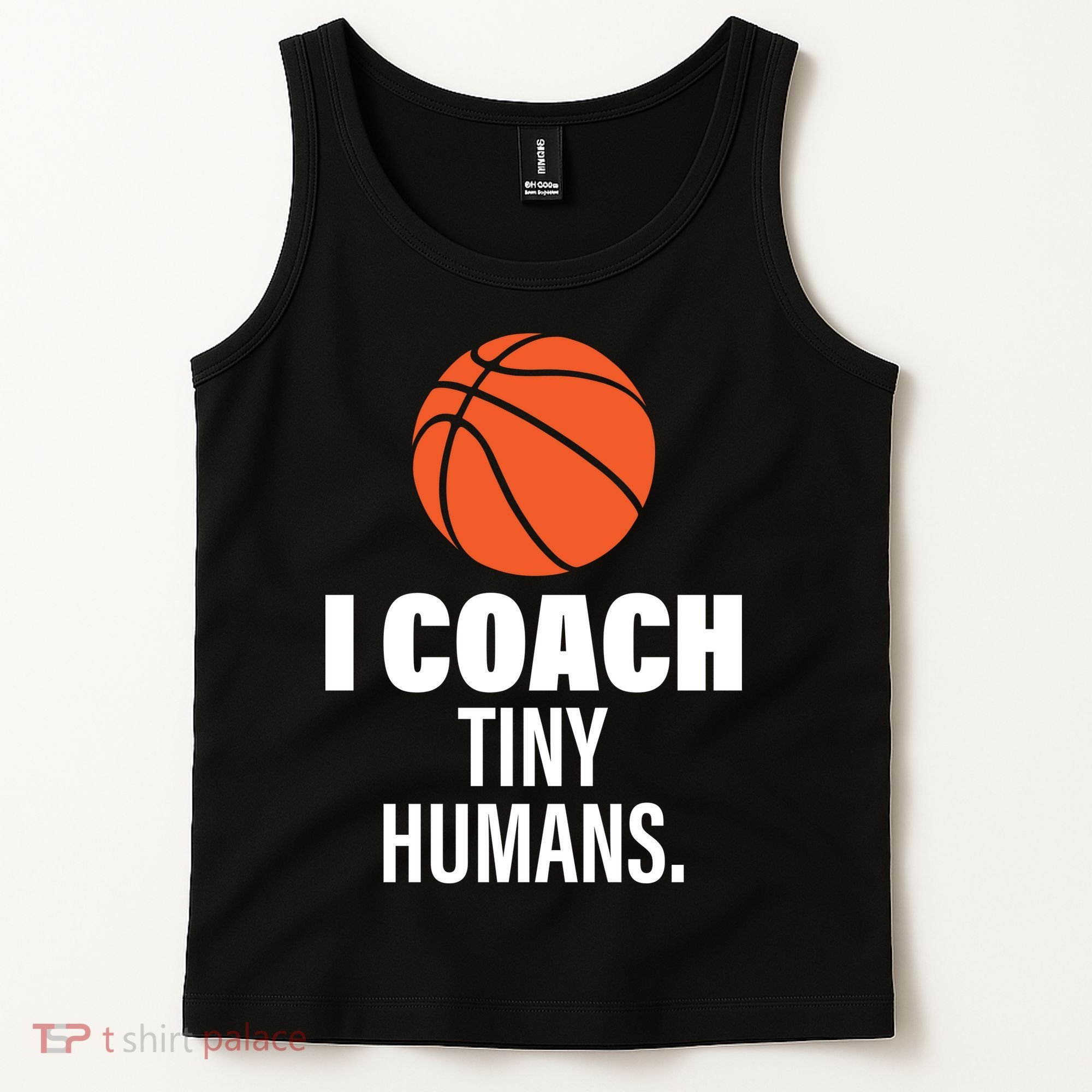 I Coach Tiny Humans Basketball Tank Top