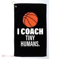 I Coach Tiny Humans Basketball Golf Towel thumb 0