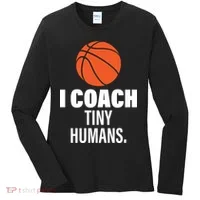 I Coach Tiny Humans Basketball Women's Long Sleeve Shirt thumb 0