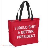 I Could Shit A Better President Funny Pro Republican Tote Bag thumb 2