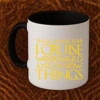I Cruise Woodward Ave and Know Things Coffee Mug thumb 2