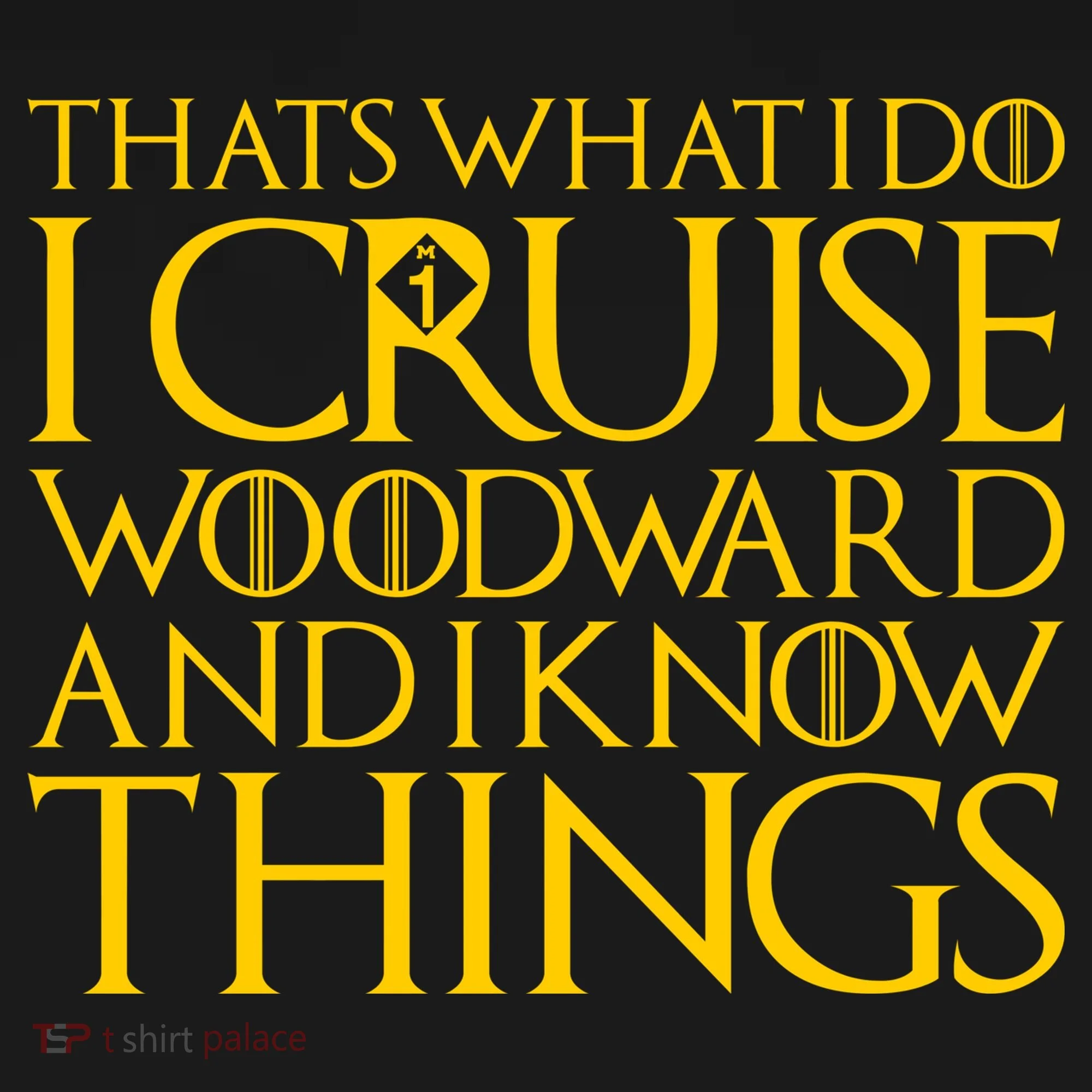 I Cruise Woodward Ave and Know Things Women's Hoodie