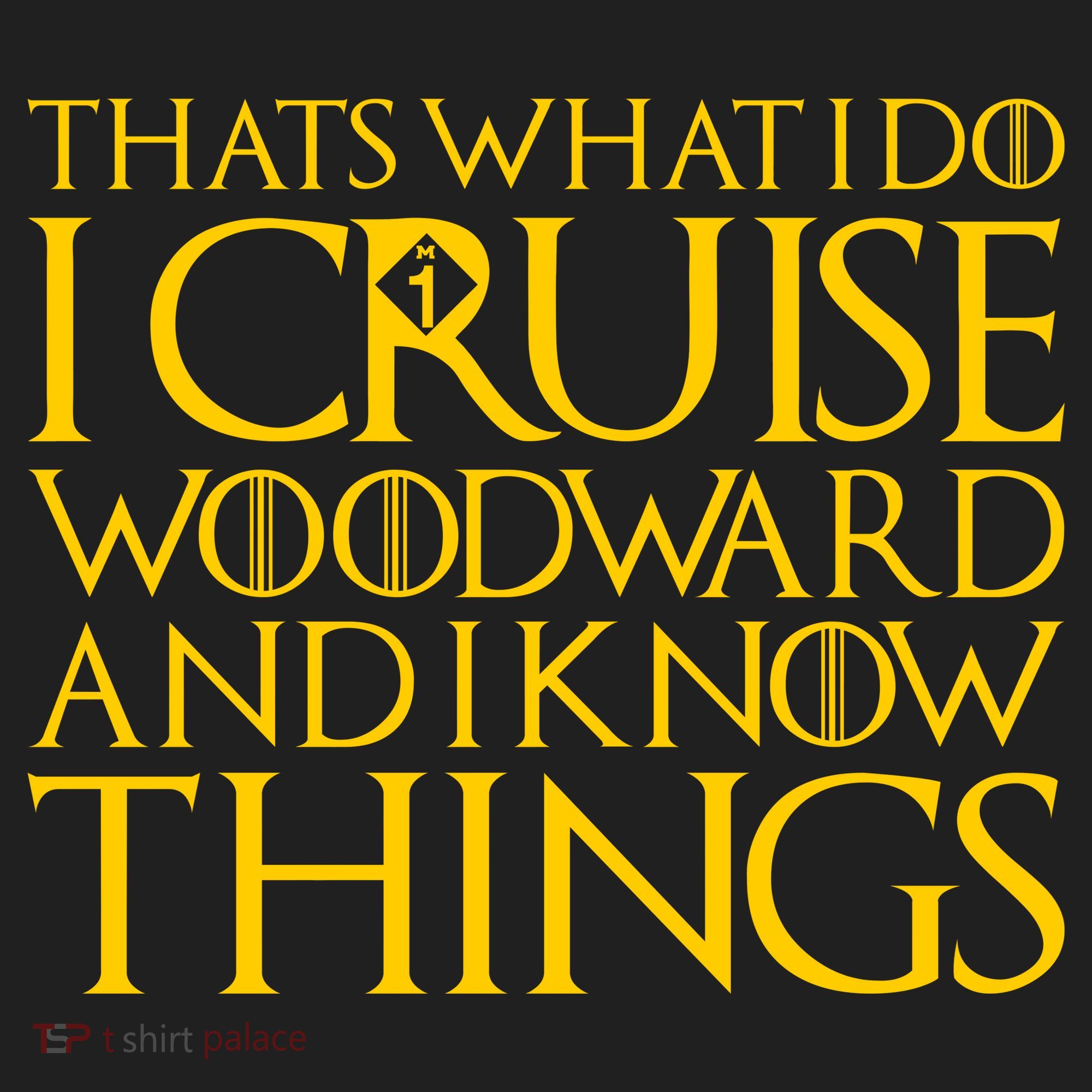 I Cruise Woodward Ave and Know Things Hat