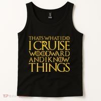 I Cruise Woodward Ave and Know Things Tank Top thumb 2