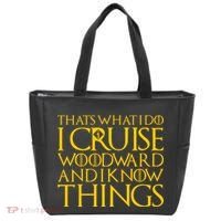 I Cruise Woodward Ave and Know Things Tote Bag thumb 0