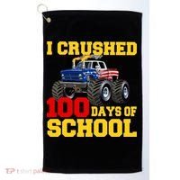 I Crushed 100 Days Of School Golf Towel thumb 0