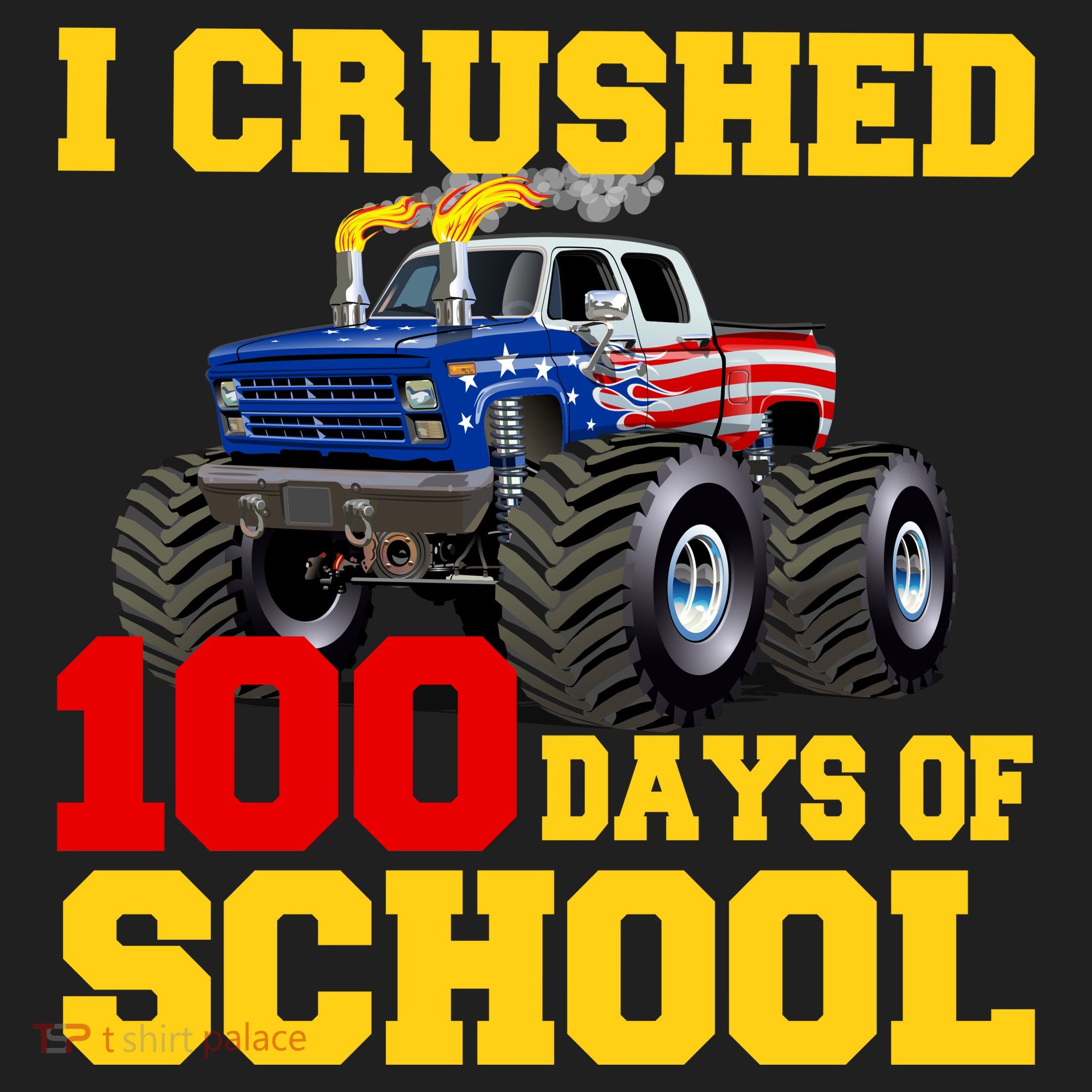 I Crushed 100 Days Of School Golf Towel