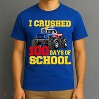 I Crushed 100 Days Of School T-Shirt thumb 3