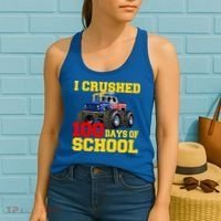 I Crushed 100 Days Of School Women's Tank Top thumb 2