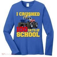I Crushed 100 Days Of School Women's Long Sleeve Shirt thumb 0