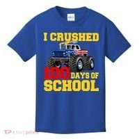 I Crushed 100 Days Of School Kids T-Shirt thumb 0