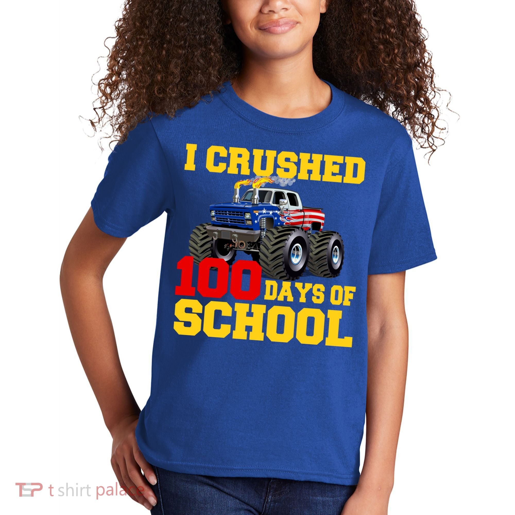 I Crushed 100 Days Of School Kids T-Shirt