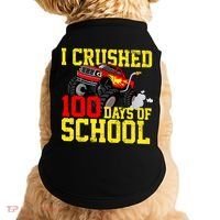 I Crushed 100 Days Of School Monster Truck Doggie Tank thumb 0