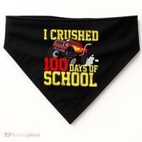 I Crushed 100 Days Of School Monster Truck USA-Made Doggie Bandana thumb 0