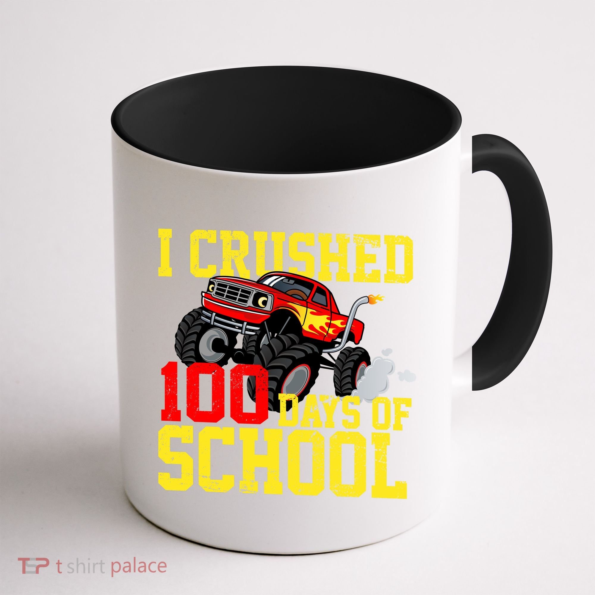 I Crushed 100 Days Of School Monster Truck Coffee Mug