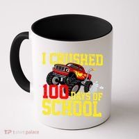 I Crushed 100 Days Of School Monster Truck Coffee Mug thumb 0