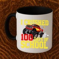 I Crushed 100 Days Of School Monster Truck Coffee Mug thumb 2