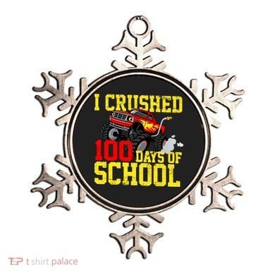 I Crushed 100 Days Of School Monster Truck Ornament