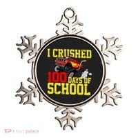 I Crushed 100 Days Of School Monster Truck Ornament thumb 0