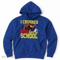 I Crushed 100 Days Of School Monster Truck Hoodie thumb 0