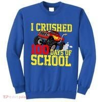 I Crushed 100 Days Of School Monster Truck Sweatshirt thumb 0