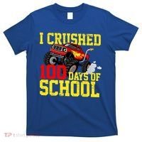 I Crushed 100 Days Of School Monster Truck T-Shirt thumb 0