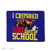 I Crushed 100 Days Of School Monster Truck Mousepad thumb 0
