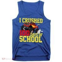 I Crushed 100 Days Of School Monster Truck Tank Top thumb 0