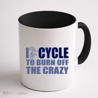 I Cycle To Burn Off The Crazy Coffee Mug thumb 1