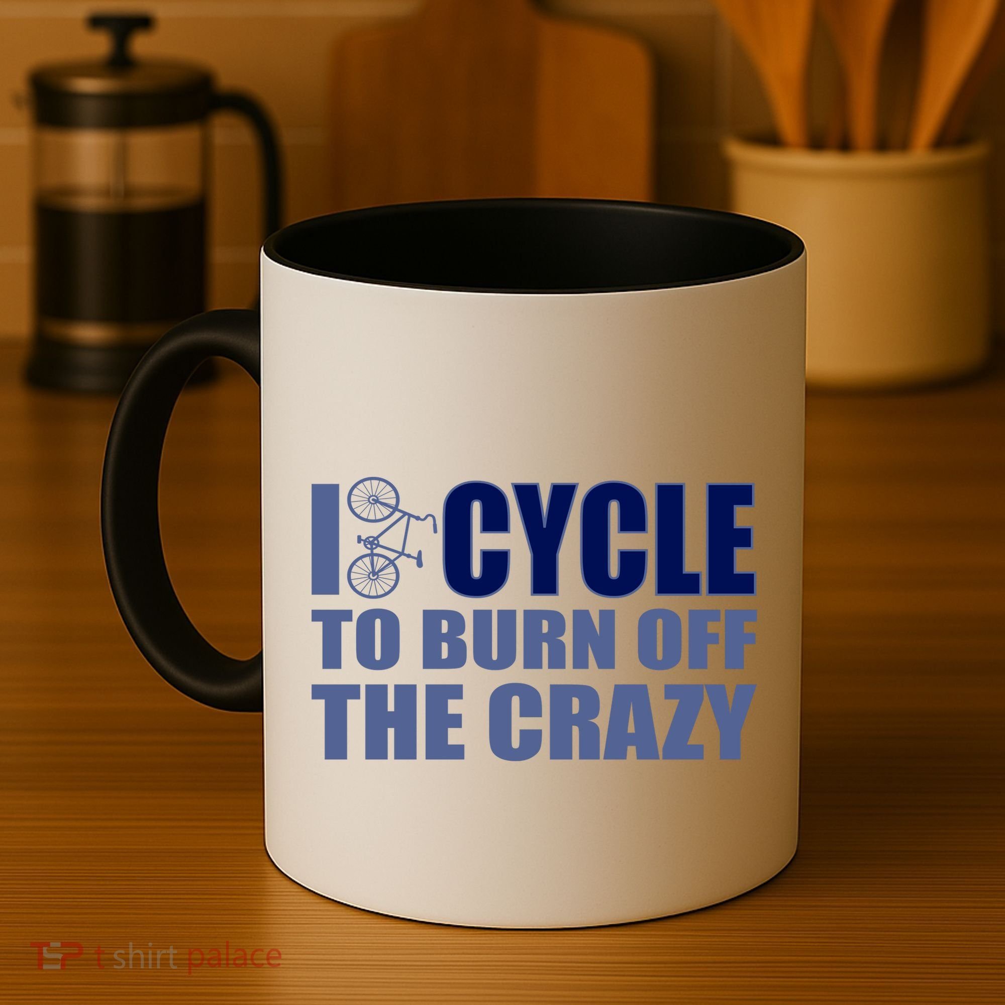 I Cycle To Burn Off The Crazy Coffee Mug