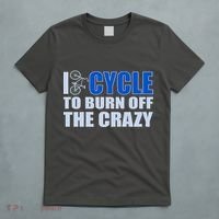I Cycle To Burn Off The Crazy T-Shirt thumb 5