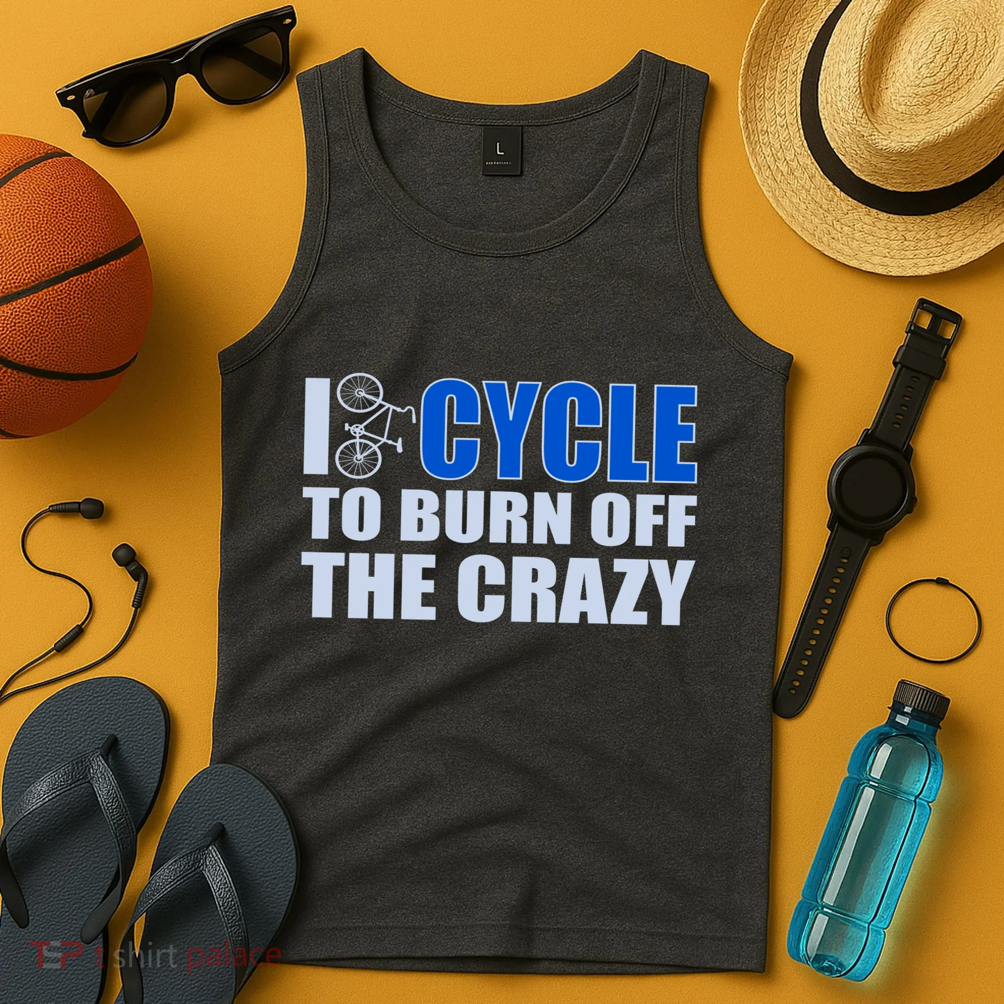 I Cycle To Burn Off The Crazy Tank Top