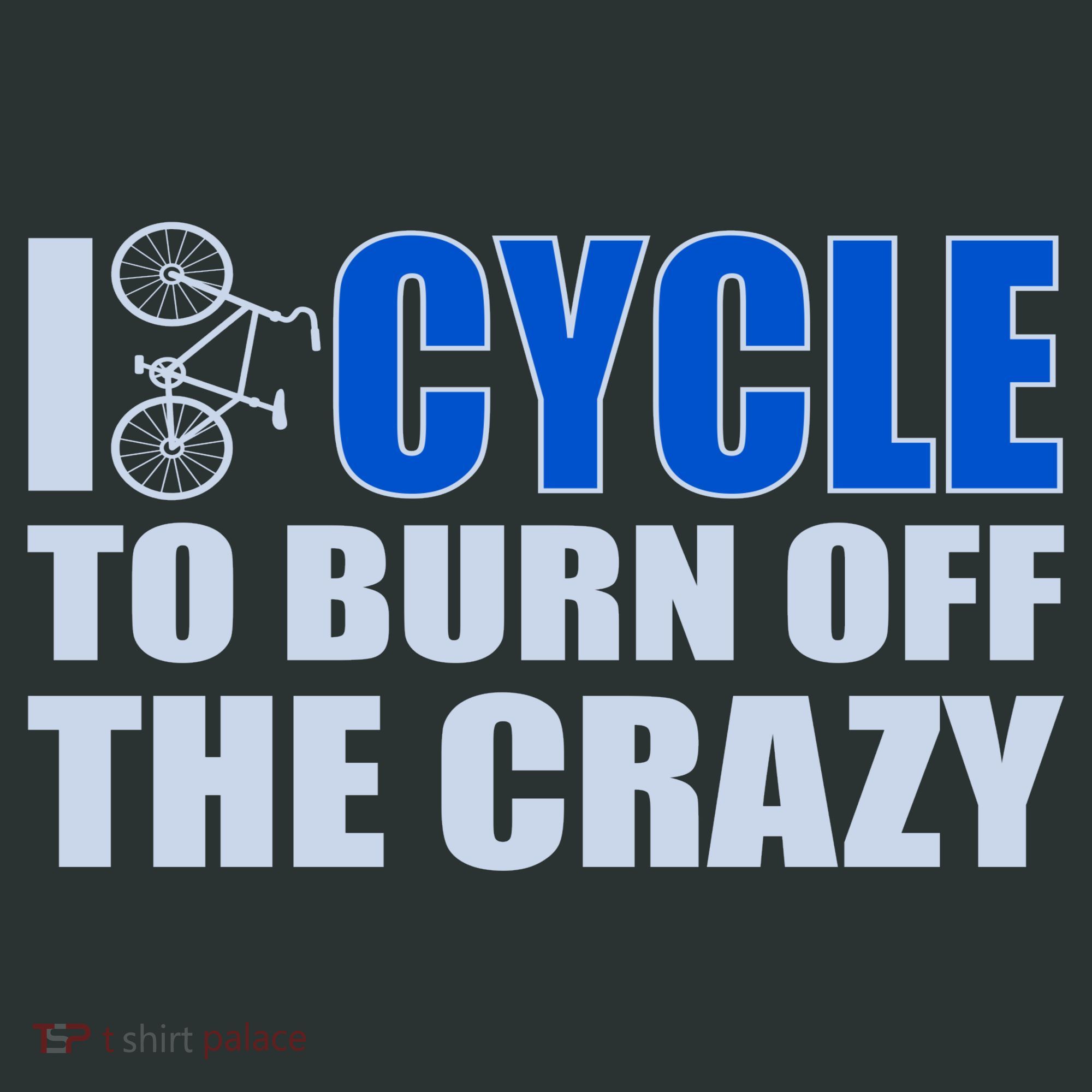 I Cycle To Burn Off The Crazy Kids Long Sleeve Shirt