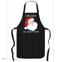 I Deliver All Night Long Funny Santa Apron thumb 0