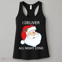 I Deliver All Night Long Funny Santa Women's Tank Top thumb 3