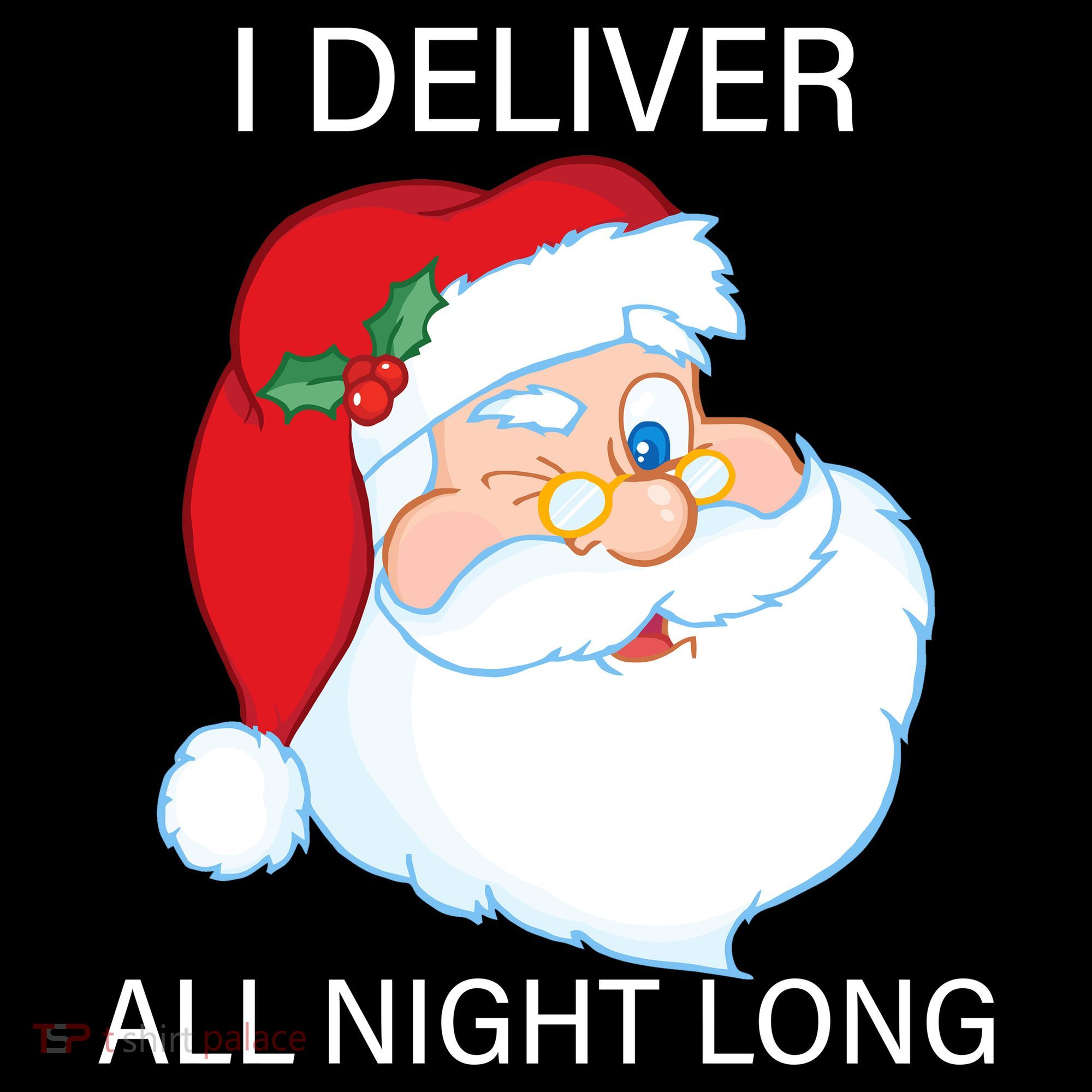 I Deliver All Night Long Funny Santa Women's Tank Top