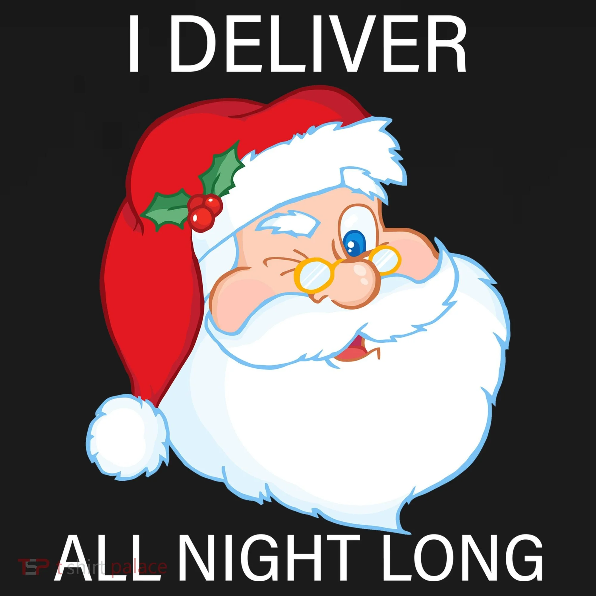 I Deliver All Night Long Funny Santa Visor