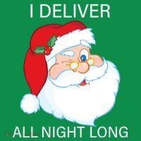 I Deliver All Night Long Funny Santa Hoodie thumb 7