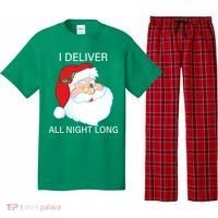 I Deliver All Night Long Funny Santa Pajama Set thumb 0