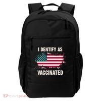 I Dentify As Vaccinated American Flag Backpack thumb 0