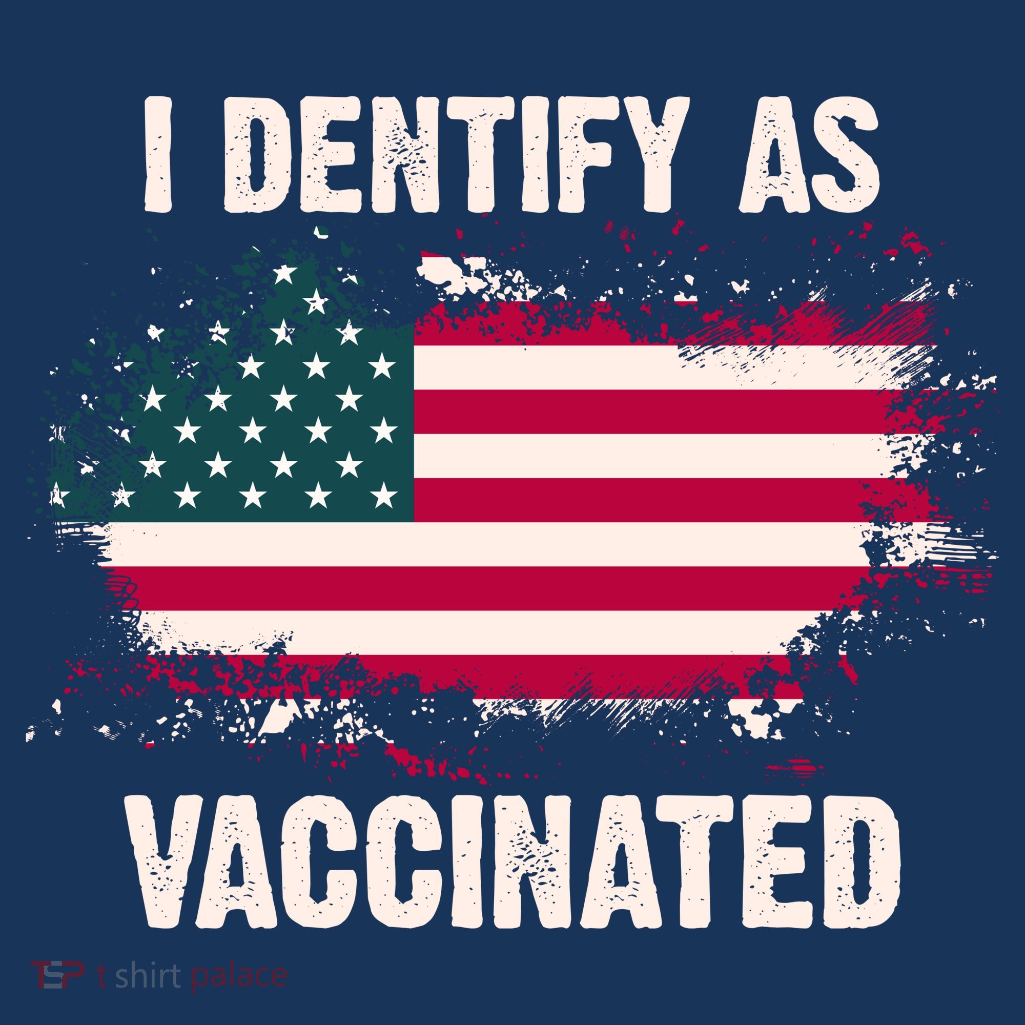 I Dentify As Vaccinated American Flag Sweatshirt