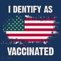 I Dentify As Vaccinated American Flag Women's Long Sleeve Shirt thumb 2