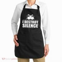 I Destroy Silence Apron thumb 2